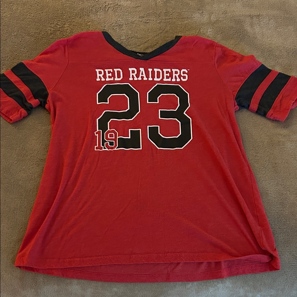 Red Raiders Kids Jersey - Vibrant Red and Black